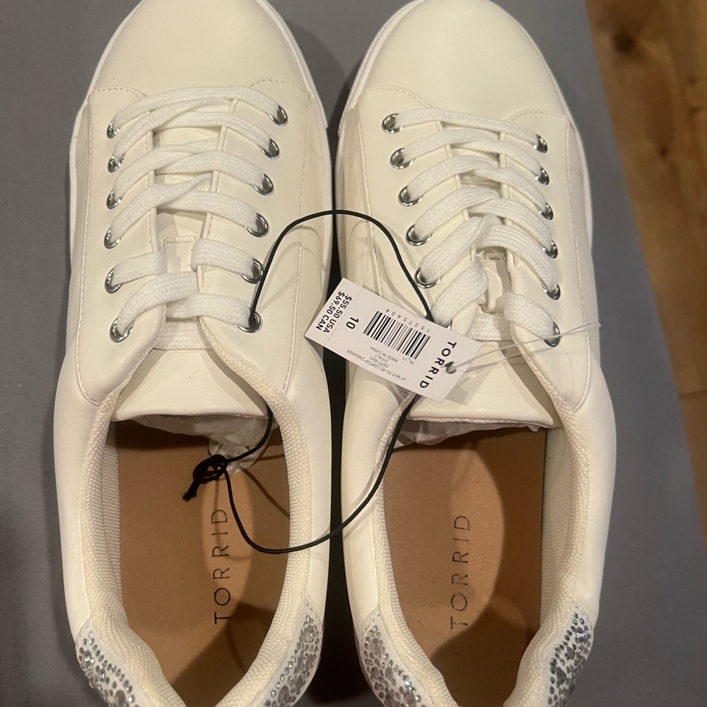 Torrid White Sneakers with Minimalist Design